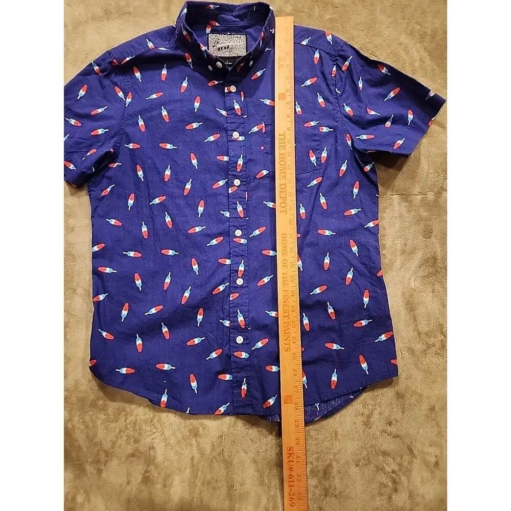Brooklyn Cloth Men's Large Button Short Sleeve Shirt